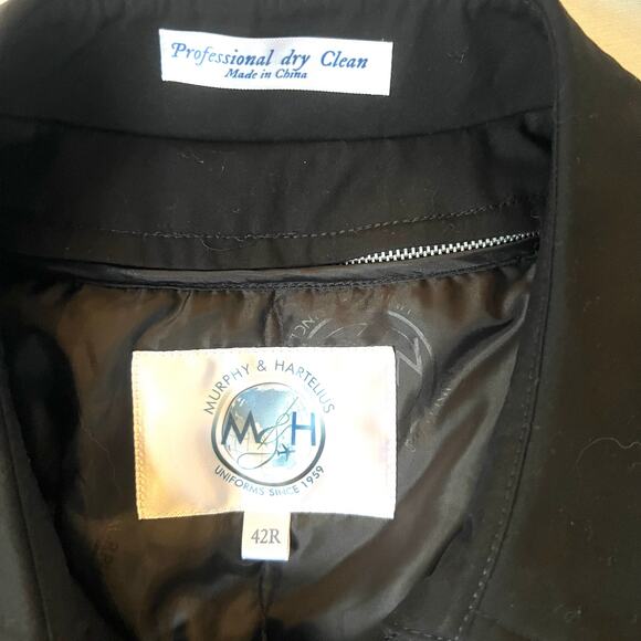 Murphy & Hartelius Pilot Coat 42R Black Zip-In Liner Thinsulate - Picture 8 of 11